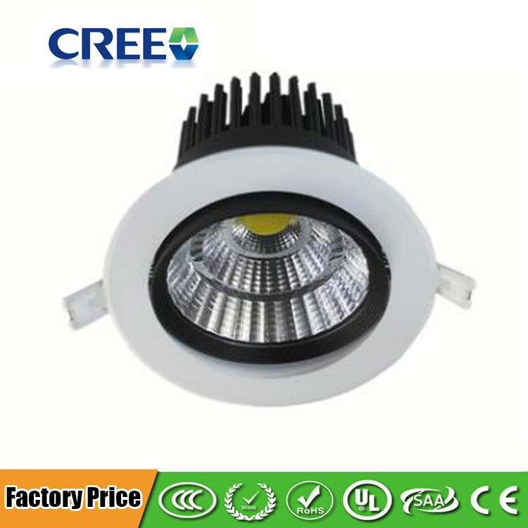 2.83in 5~7W, 3.62in 10~15W, 4.61in 20W, 5.51in30W LED COB Ceiling Light - Flush Mount LED Downlight-1600LM-24 Light speed angle